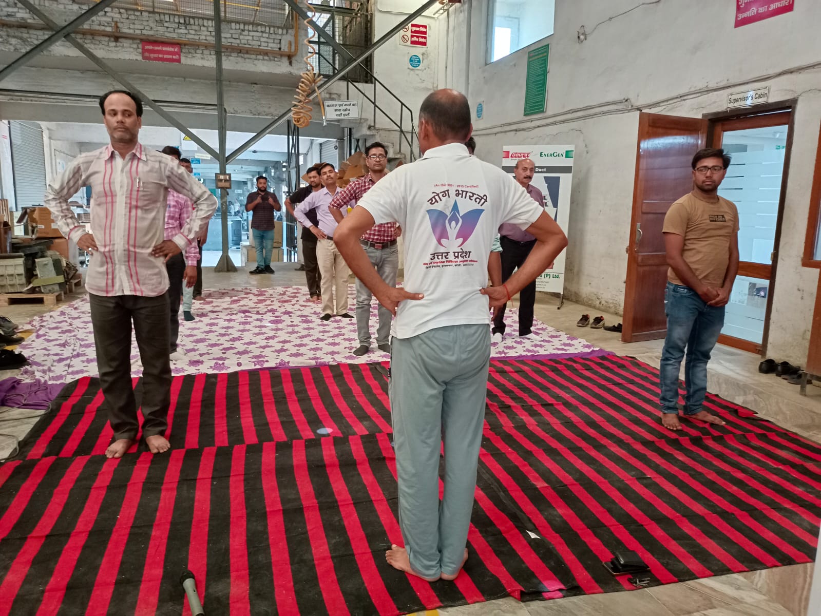 अष्टम योग दिवस के उपलक्ष्य में कामगारों के लिए पखवाड़ा में गौरव एनर्ज़ेन इंडिया प्रा लि बरेली में योग अष्टम योग दिवस के उपलक्ष्य में कामगारों के लिए पखवाड़ा में गौरव एनर्ज़ेन इंडिया प्रा लि बरेली में योग