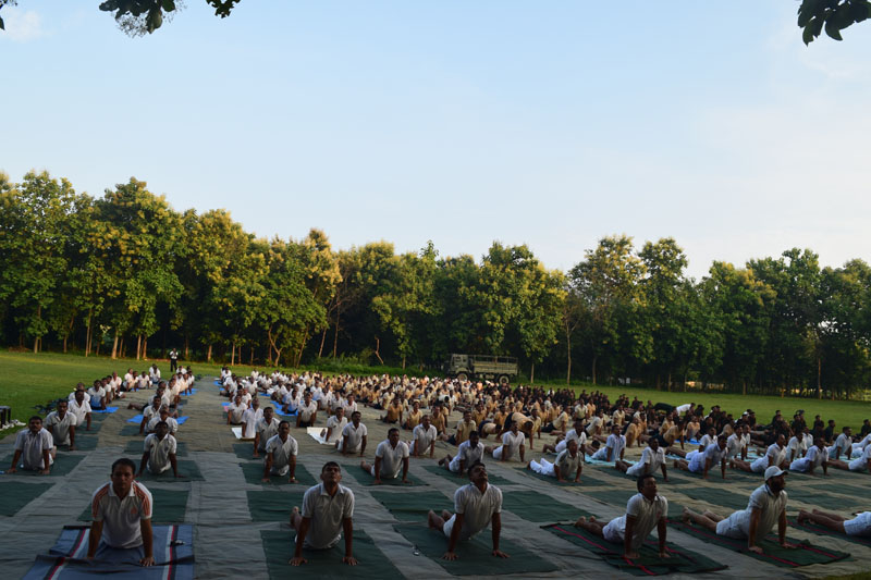 शाहजहाँपुर कैंट में आवा के तत्वावधान योग भारती द्वारा योग शिविर 20 अगस्त2017 से 21 अगस्त 2017 तक 