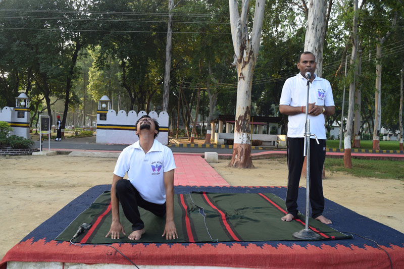 शाहजहाँपुर कैंट में आवा के तत्वावधान योग भारती द्वारा योग शिविर 20 अगस्त2017 से 21 अगस्त 2017 तक 