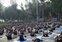 शाहजहाँपुर कैंट में आवा के तत्वावधान योग भारती द्वारा योग शिविर 20 अगस्त2017 से 21 अगस्त 2017 तक 