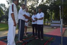 शाहजहाँपुर कैंट में आवा के तत्वावधान योग भारती द्वारा योग शिविर 20 अगस्त2017 से 21 अगस्त 2017 तक 