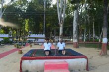 शाहजहाँपुर कैंटोमेंट ब्रिगेड में आवा के तत्वावधान योग भारती द्वारा योग शिविर 